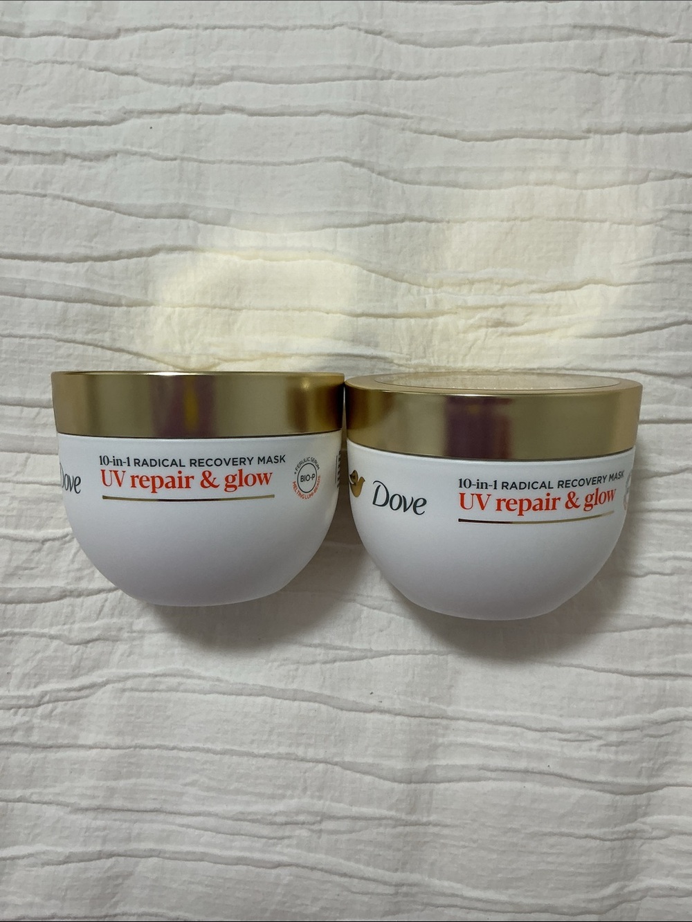 Dove beauty uv repair & glow 10 in 1 radical recovery mask bundle of 2